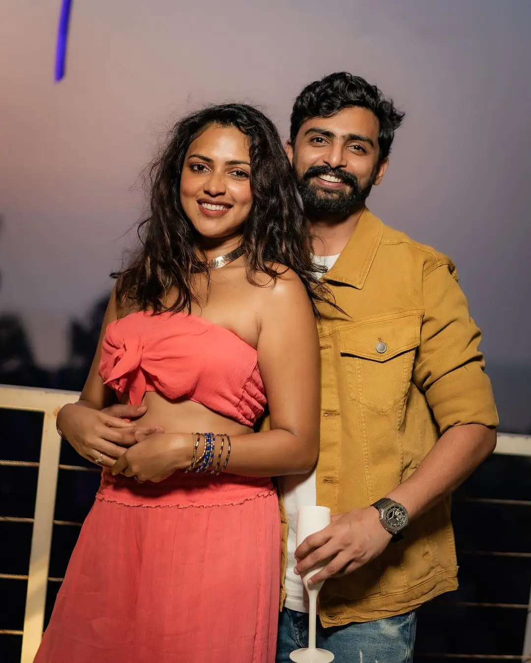 Amala Paul Romantic Photo Shoot with Boy Friend Jagat Desai