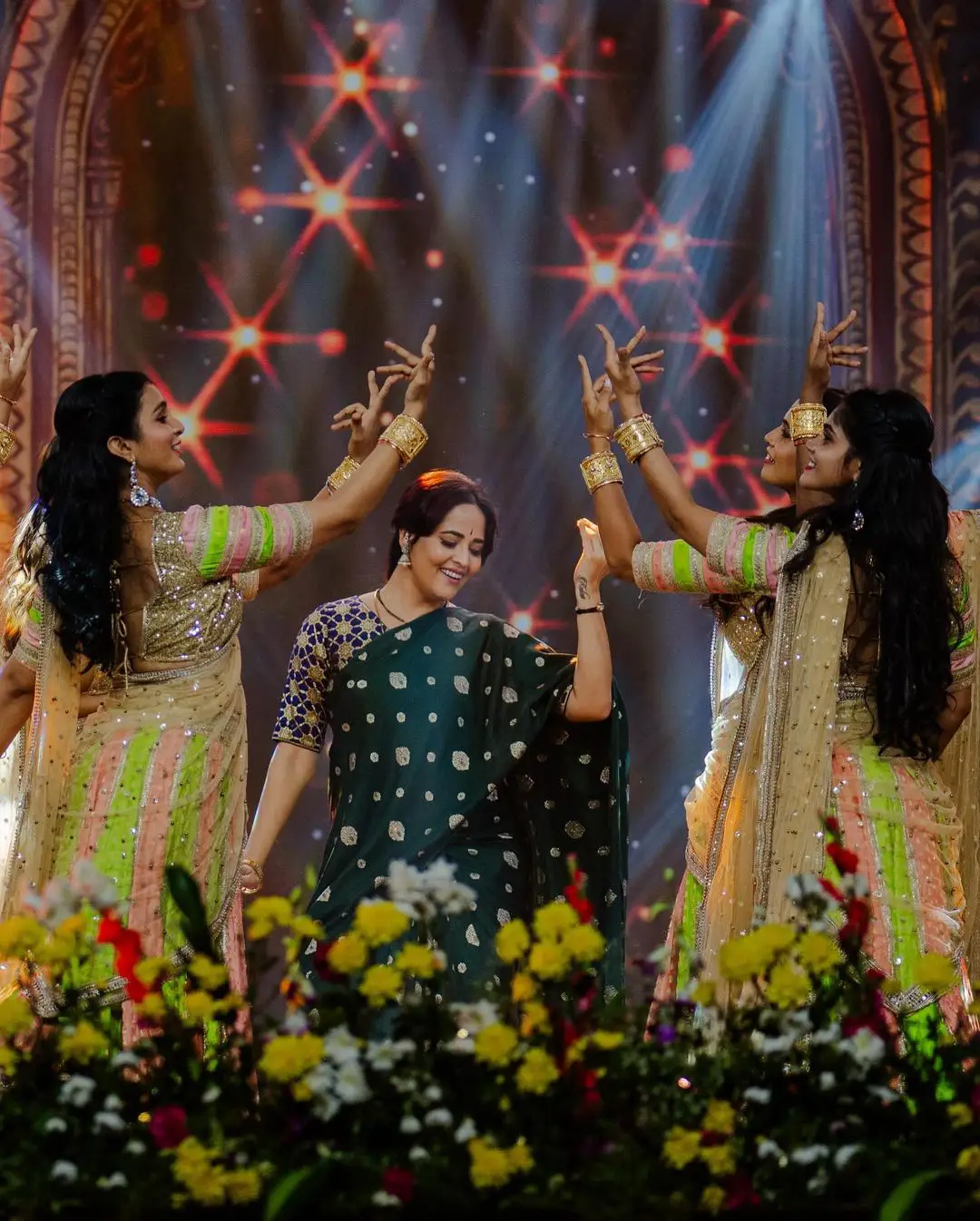 Anasuya Special Performance in Savitri Looks