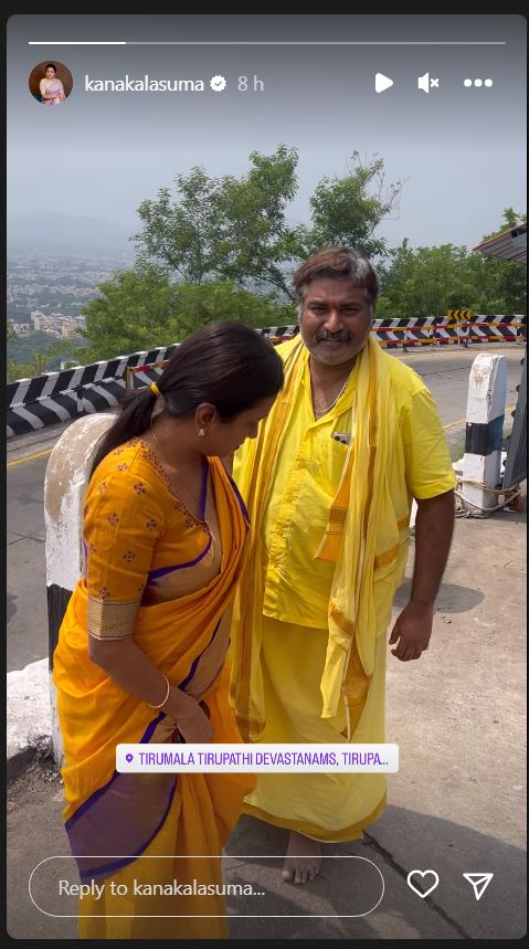 Anchor Suma Rajeev Kanakala at tirumala