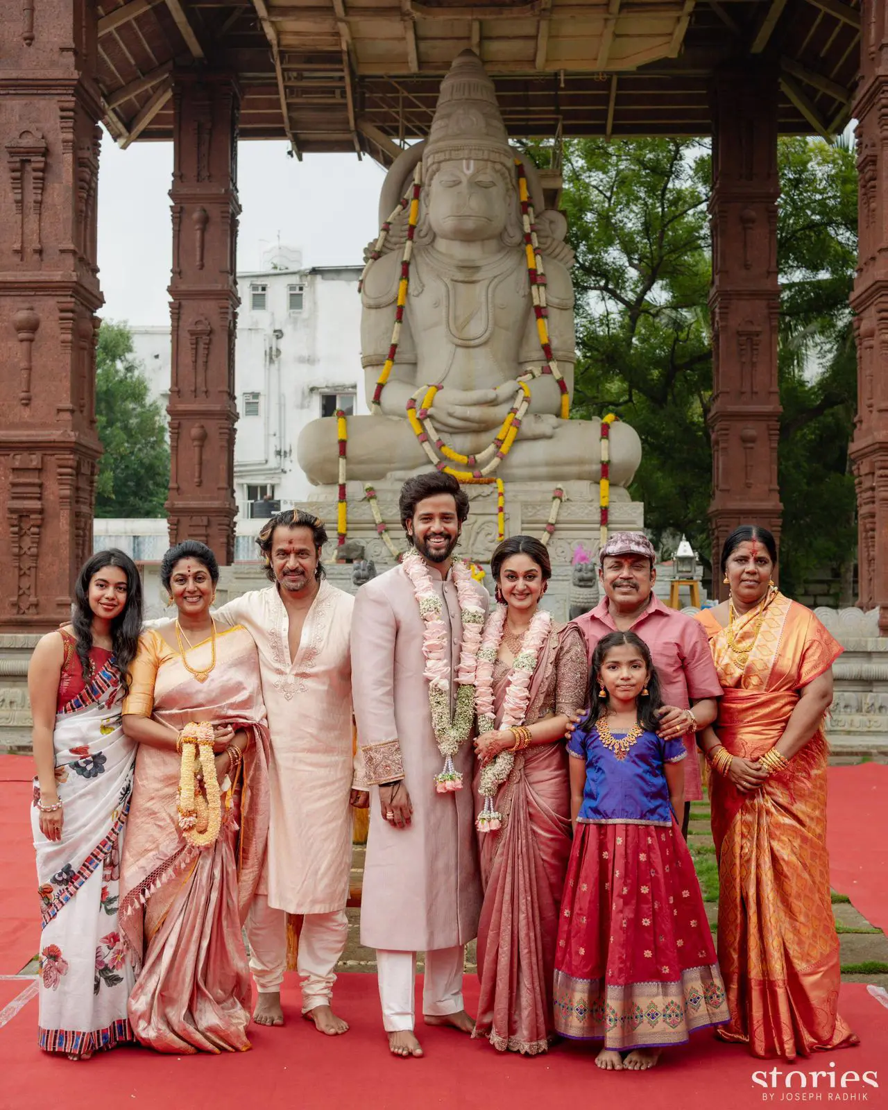 Arjun Sarja Daughter Aishwarya Thambi Ramaiah son Umapathy engagement Photos