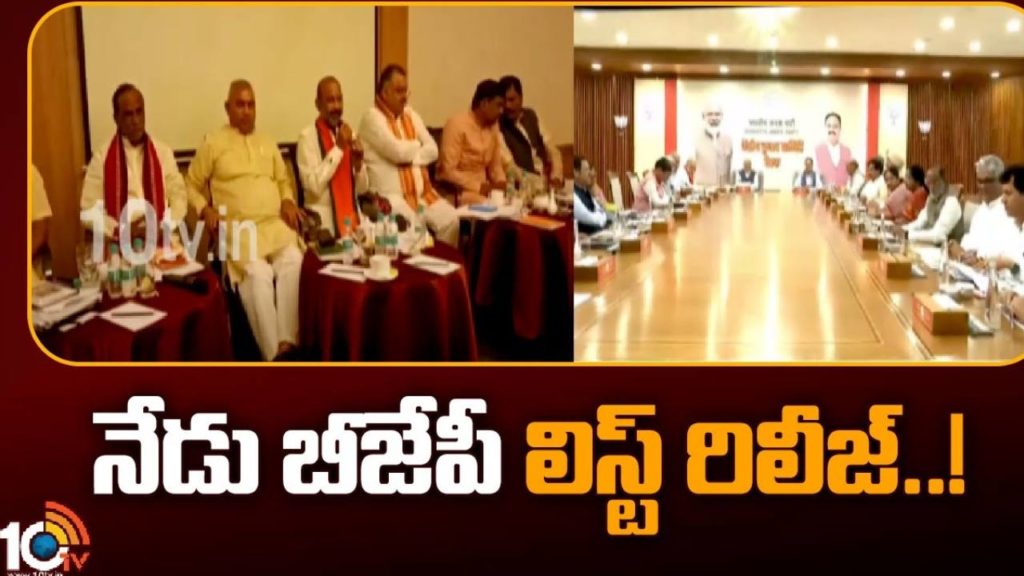 BJP Candidates List