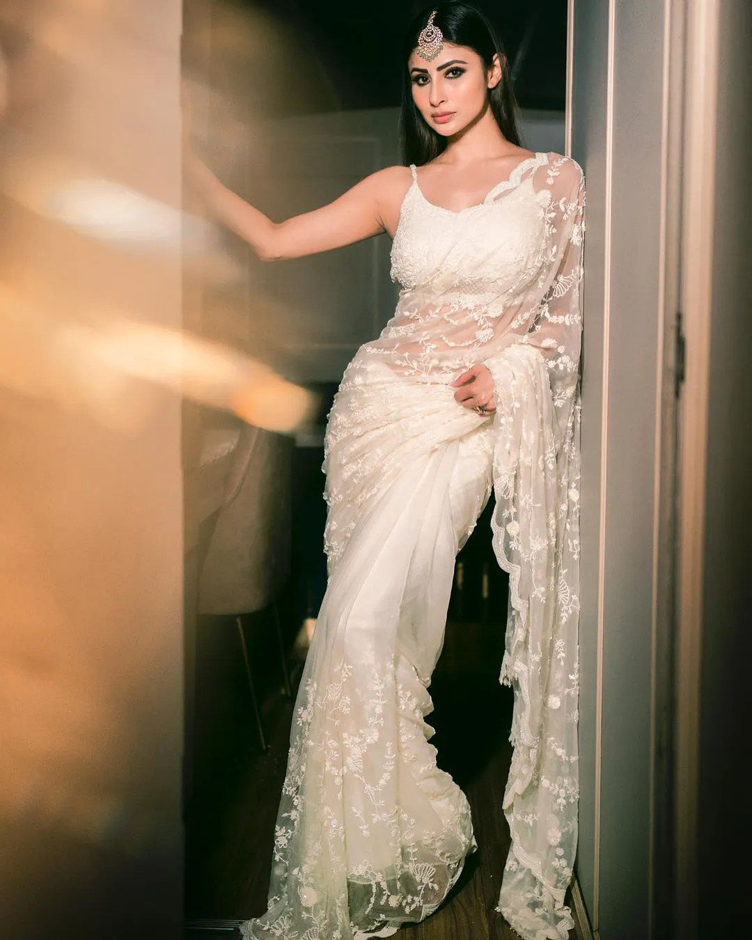 Bollywood Actress Mouni Roy shares her Saree Photos
