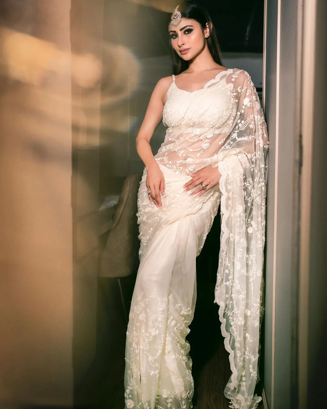 Bollywood Actress Mouni Roy shares her Saree Photos