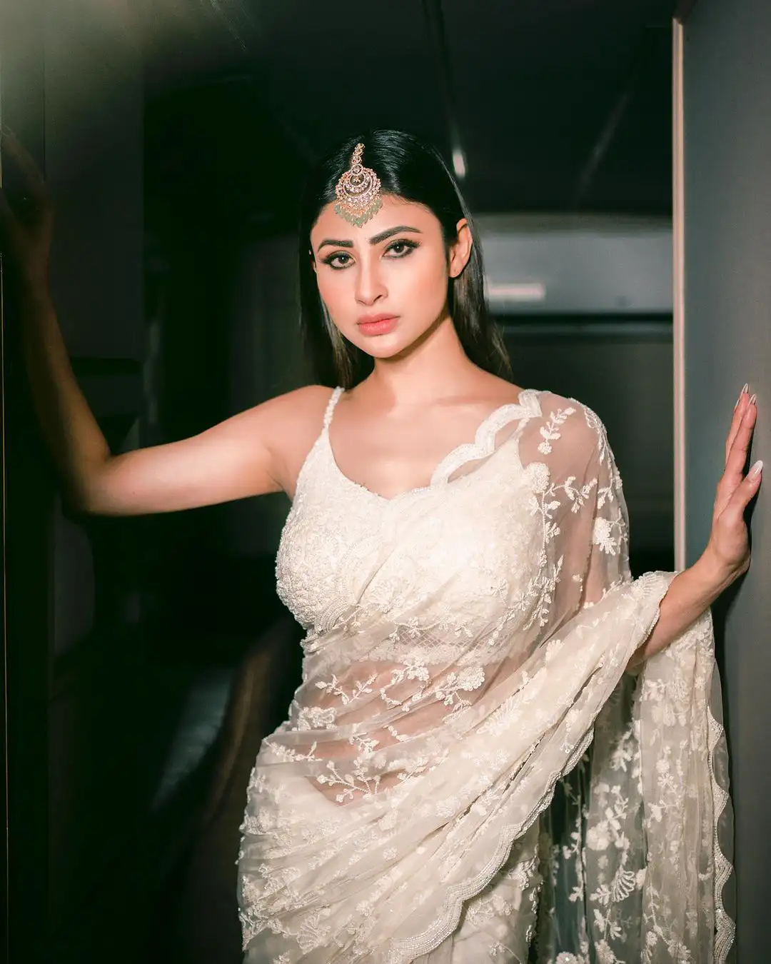 Bollywood Actress Mouni Roy shares her Saree Photos