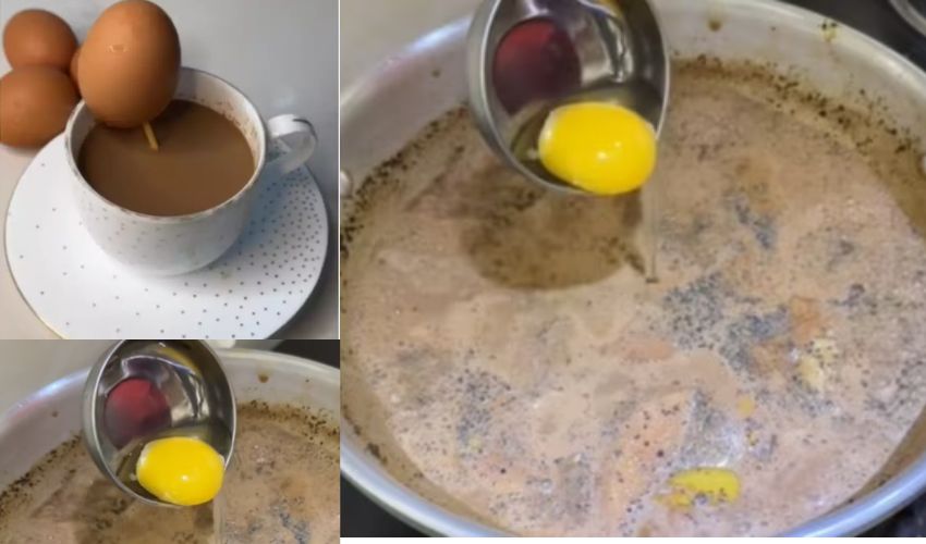 Egg Tea Viral : పిచ్చి పీక్స్ ..పచ్చి గుడ్డుతో టీ, యాపిల్ని వేపటం ఏంటమ్మా తల్లీ..!! Egg Tea Viral : పిచ్చి పీక్స్ ..పచ్చి గుడ్డుతో టీ, యాపిల్ని వేపటం ఏంటమ్మా తల్లీ..!!