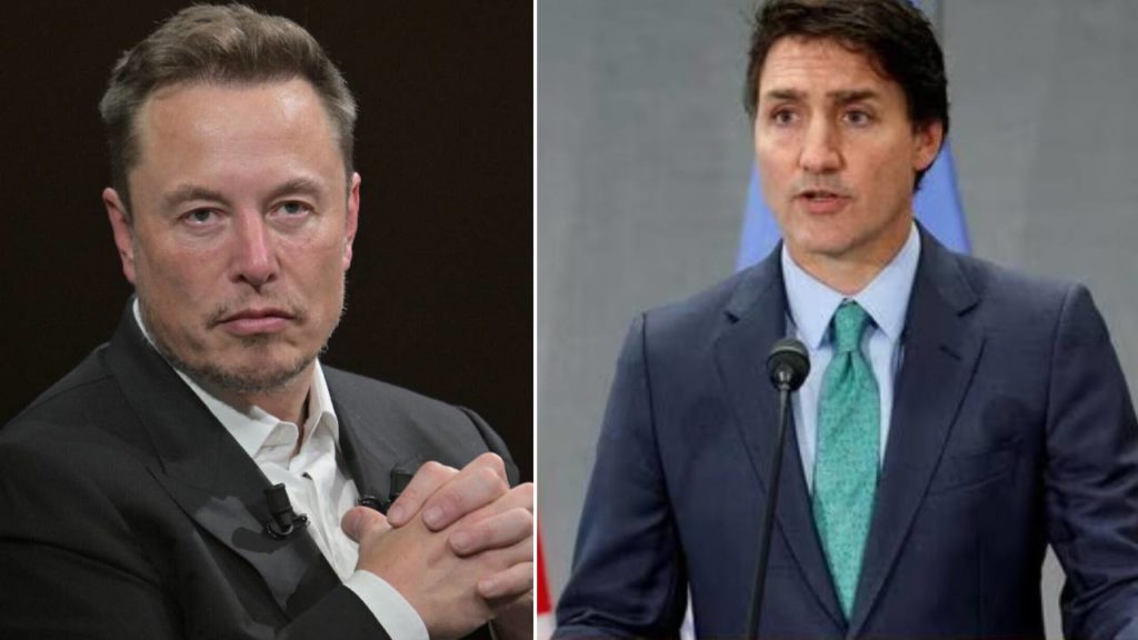 Elon Musk and Canada PM Justin Trudeau