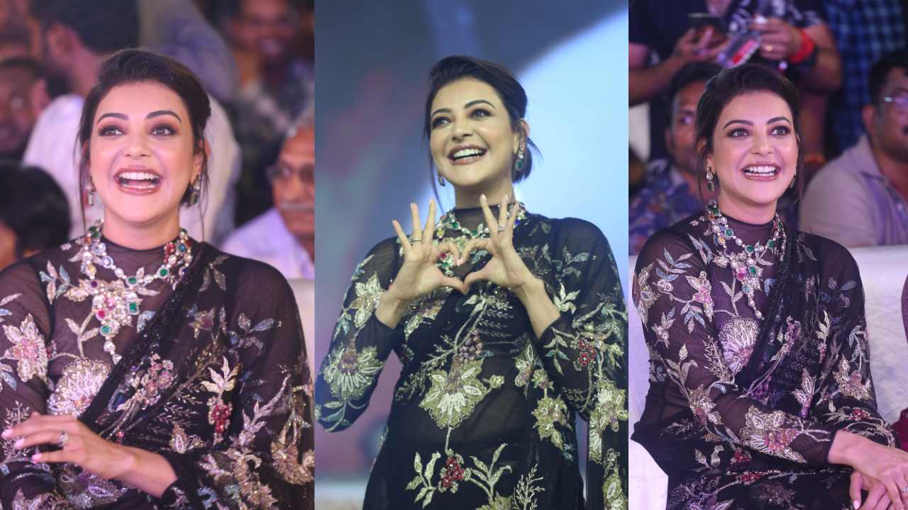 Kajal Aggarwal : రీ ఎంట్రీ తర్వాత సినిమా ఈవెంట్లో మెరుస్తున్న కాజల్ అగర్వాల్..