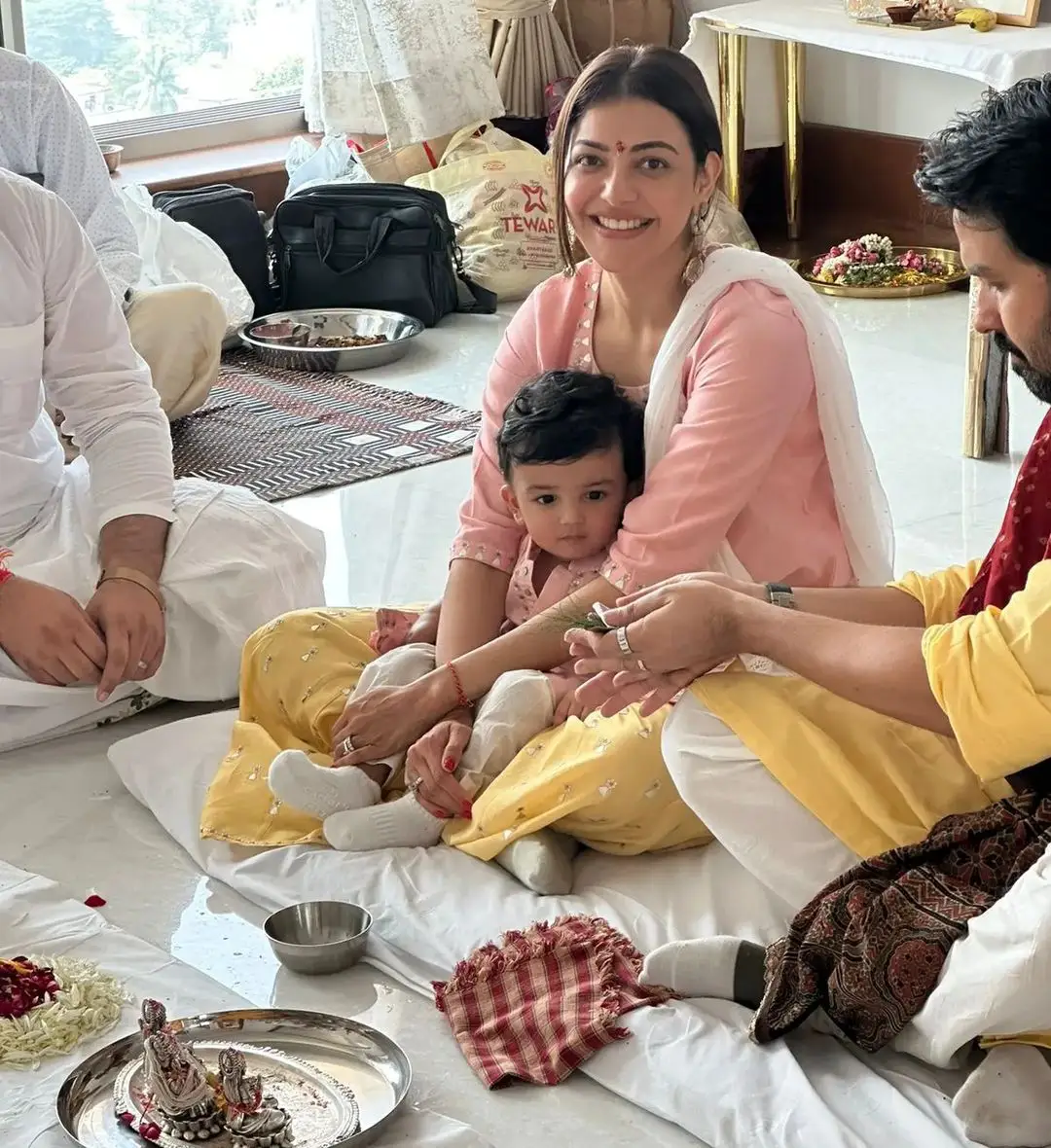 Kajal Aggarwal Family New House Warming Ceremony