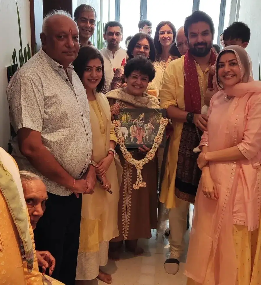 Kajal Aggarwal Family New House Warming Ceremony