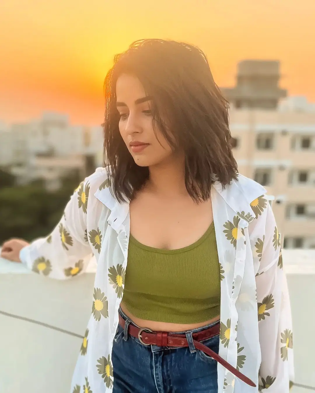 Komalee Prasad Stunning Looks in Evening Sunset