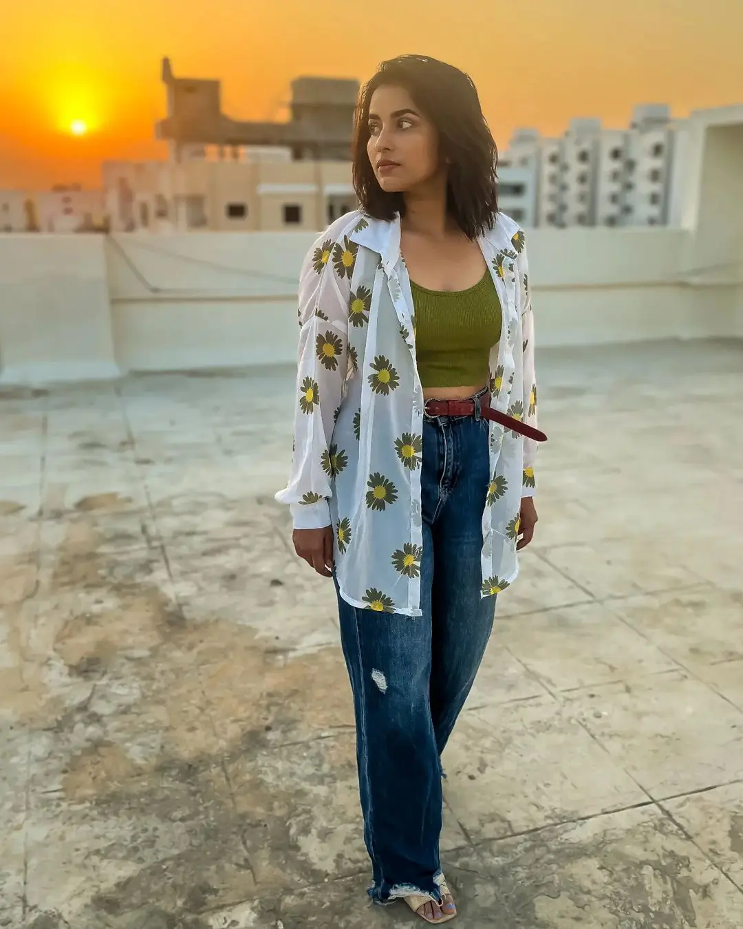 Komalee Prasad Stunning Looks in Evening Sunset