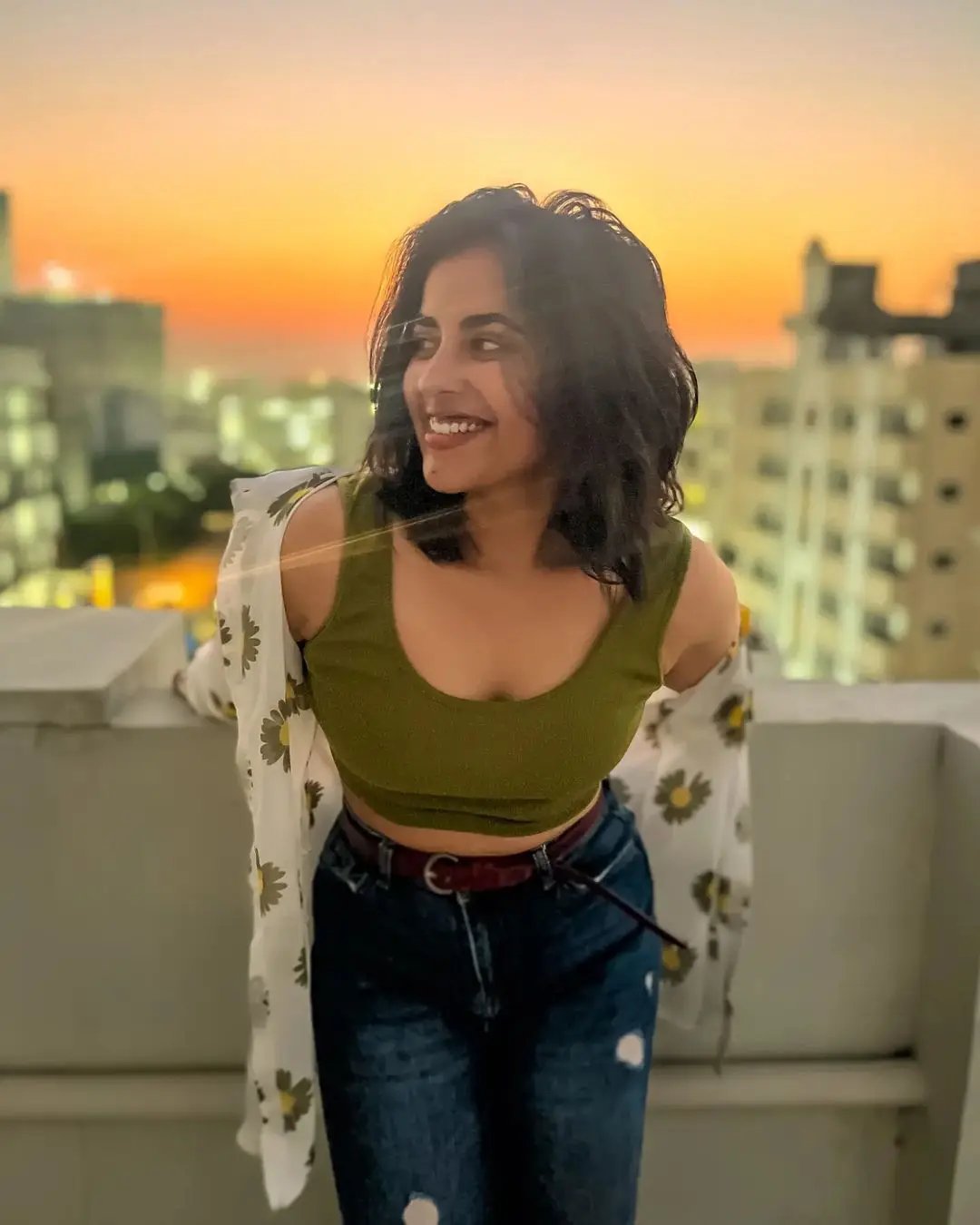 Komalee Prasad Stunning Looks in Evening Sunset
