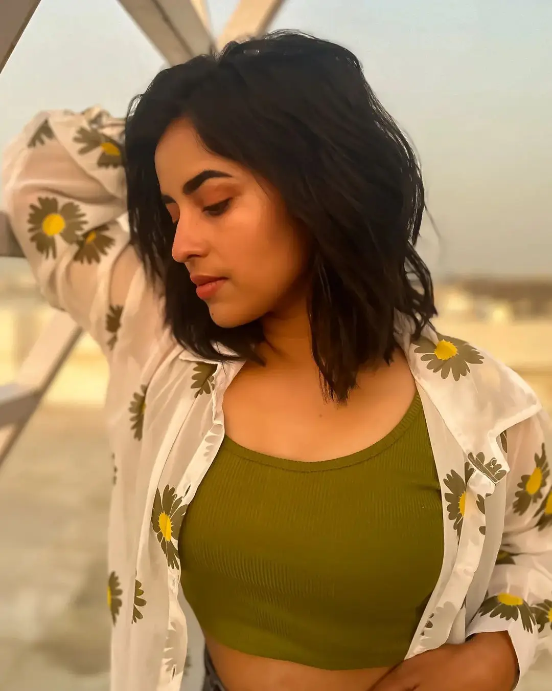 Komalee Prasad Stunning Looks in Evening Sunset