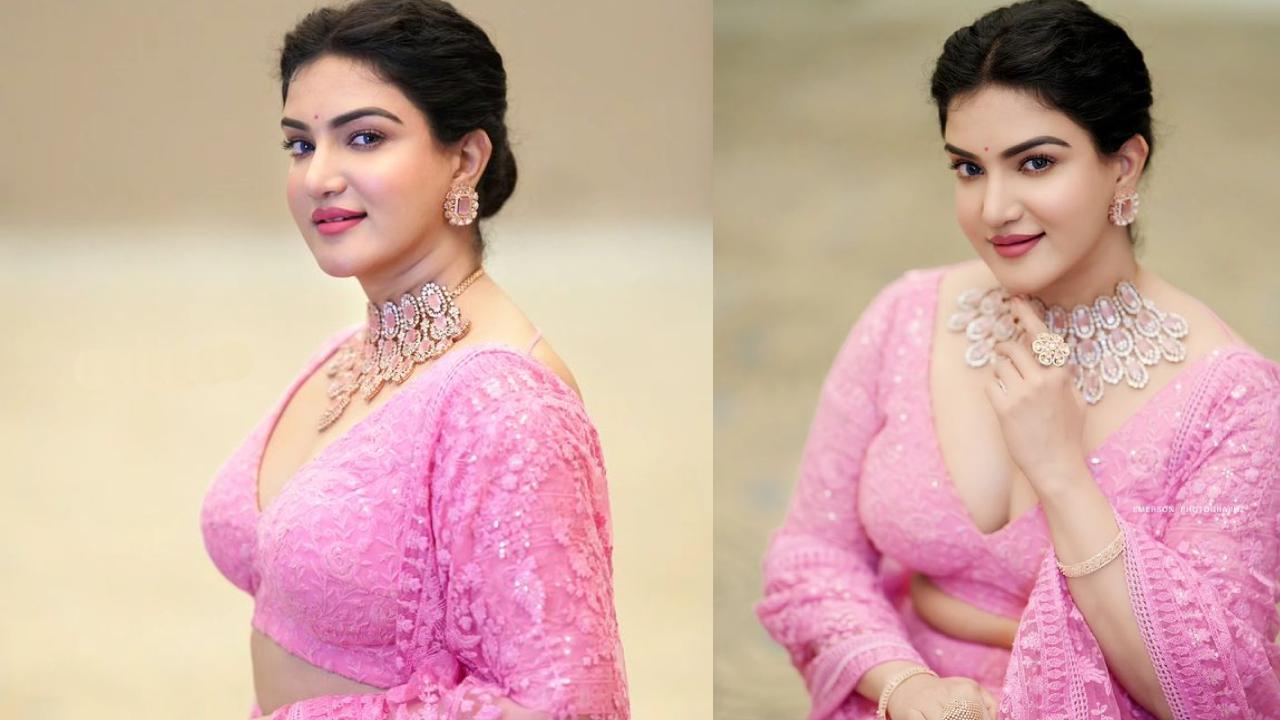 Honey Rose : పింక్ డ్రెస్సులో గులాబీలా కనిపిస్తున్న హనీ రోజ్..