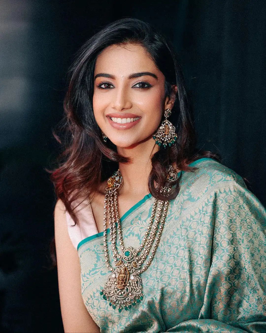 Meenaakshi Chaudhary Stunning Looks in Saree
