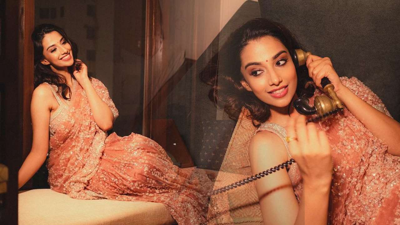 Meenakshi Chaudhary : శారీలో మీనాక్షి చౌదరి మెస్మరైజింగ్ లుక్స్..