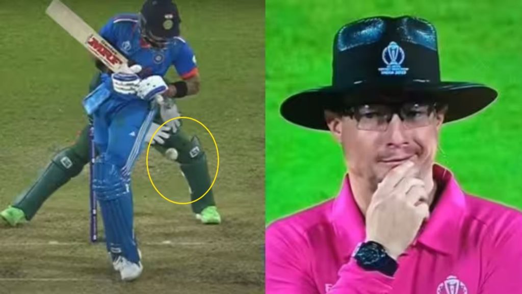 Umpire refuses to signal wide