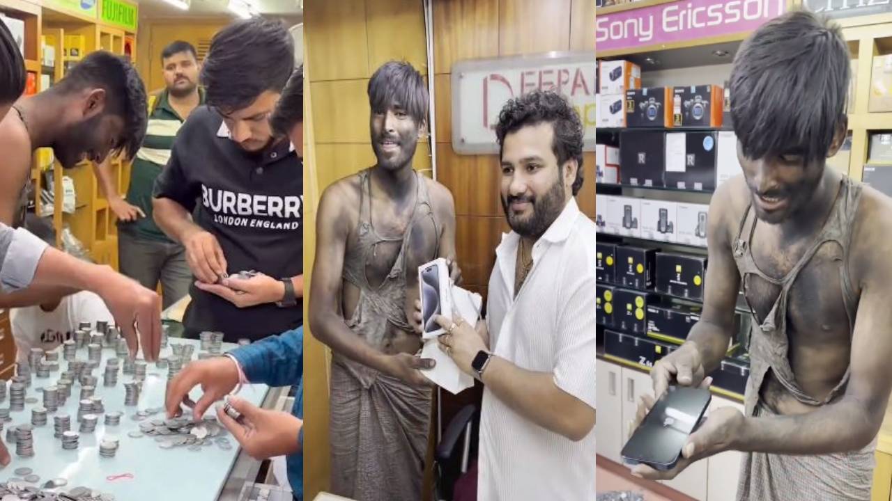 Beggar buying iPhone 15 Pro : ఐఫోన్ కొనేందుకు స్టోర్కి వెళ్లిన బిచ్చగాడు.. అన్ని పైసలు ఎలా అంటే.. Beggar buying iPhone 15 Pro : ఐఫోన్ కొనేందుకు స్టోర్కి వెళ్లిన బిచ్చగాడు.. అన్ని పైసలు ఎలా అంటే..
