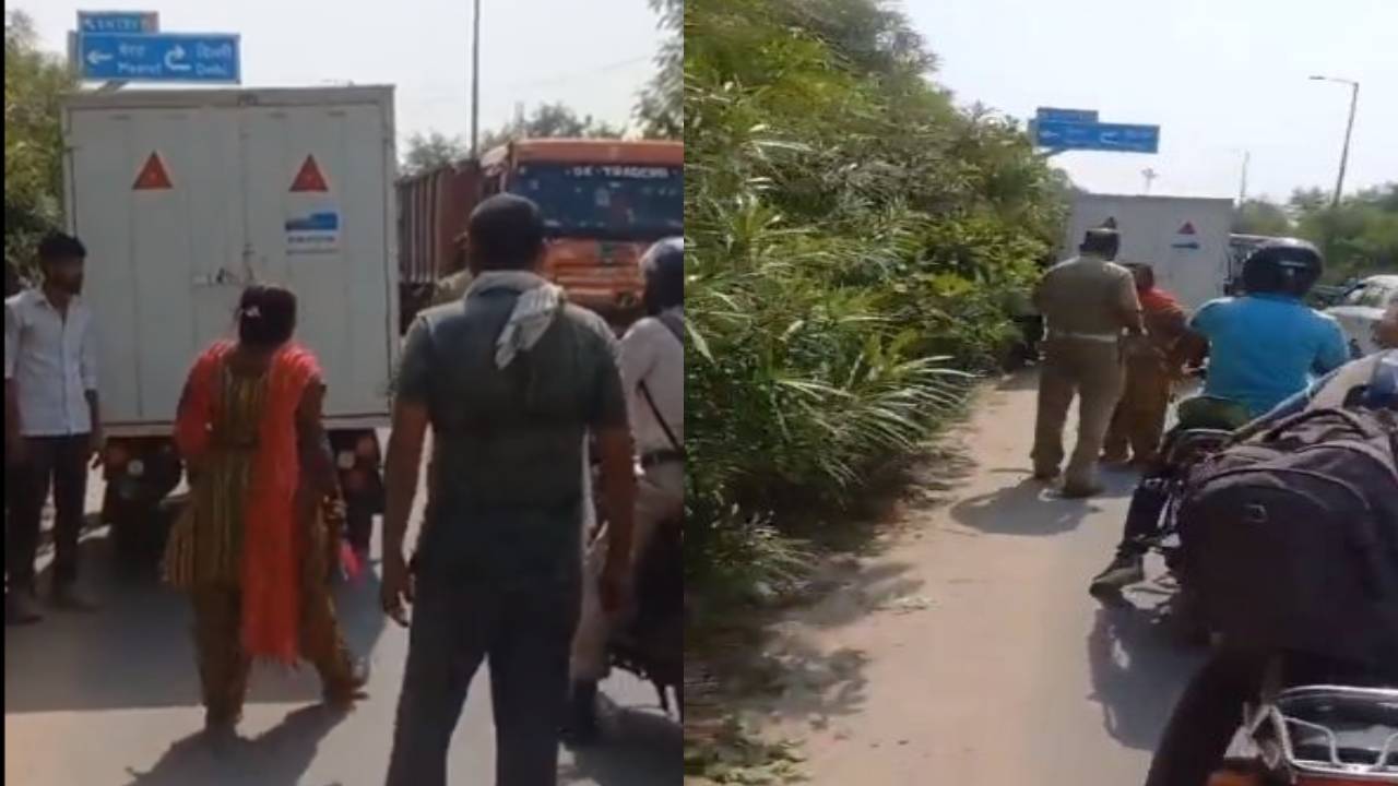 Ghaziabad : మహిళా ఆటో రిక్షా డ్రైవర్ వీరంగం.. ట్రాఫిక్ పోలీసును చెప్పుతో కొట్టి.. Ghaziabad : మహిళా ఆటో రిక్షా డ్రైవర్ వీరంగం.. ట్రాఫిక్ పోలీసును చెప్పుతో కొట్టి..