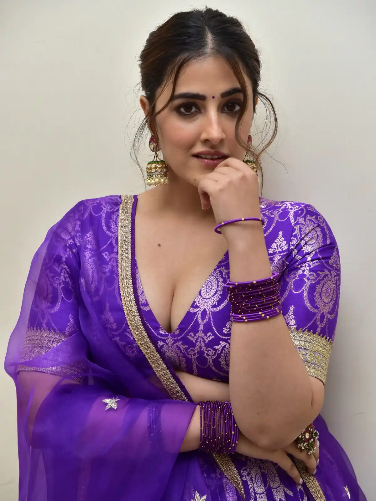 Nupur Sanon Shines in Blue Dress at Tiger Nageswara Rao Pre Release Event