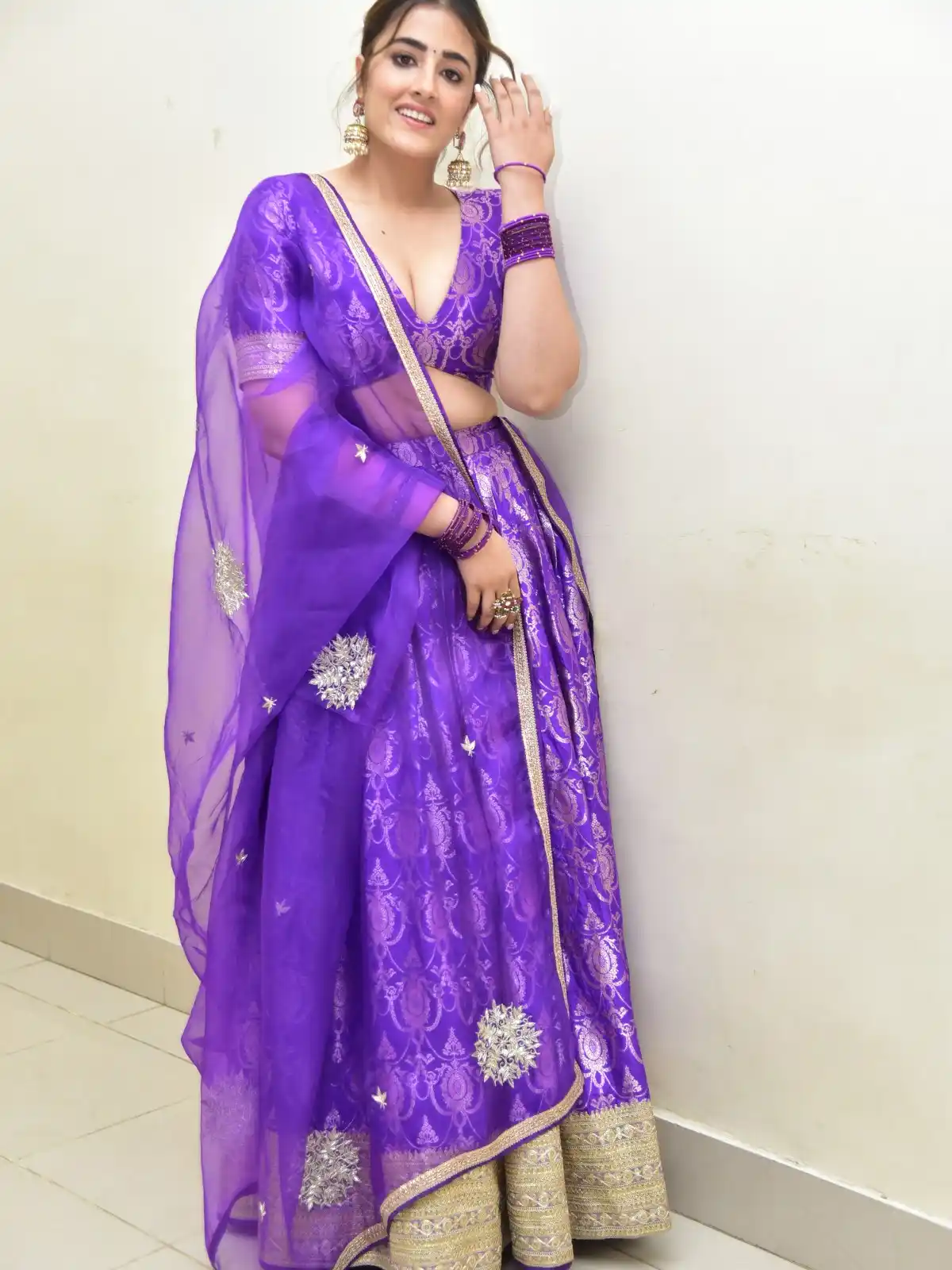 Nupur Sanon Shines in Blue Dress at Tiger Nageswara Rao Pre Release Event
