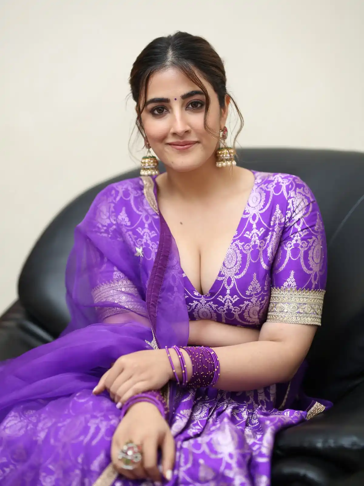 Nupur Sanon Shines in Blue Dress at Tiger Nageswara Rao Pre Release Event