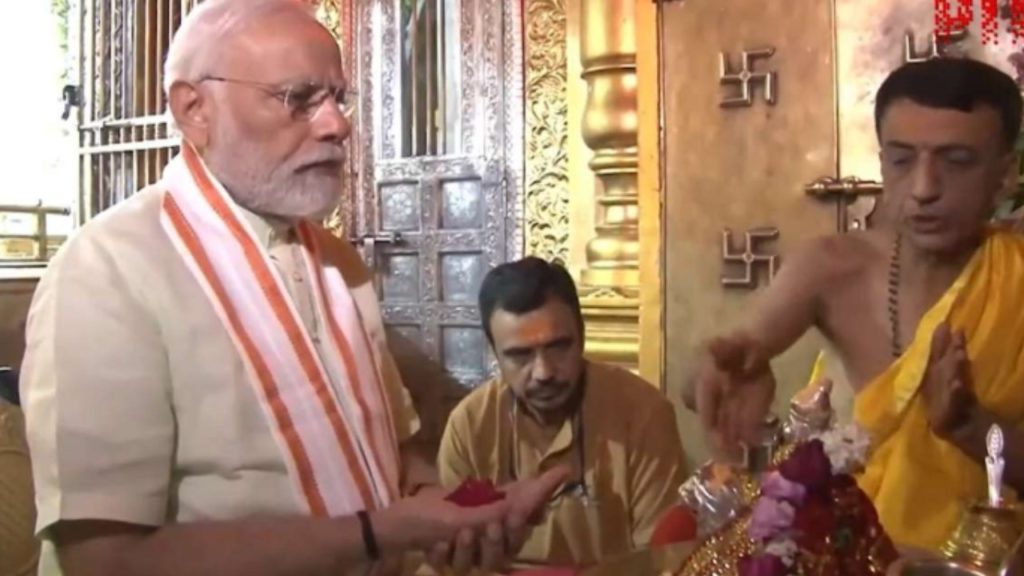 PM Narendra Modi In Ambaji Temple