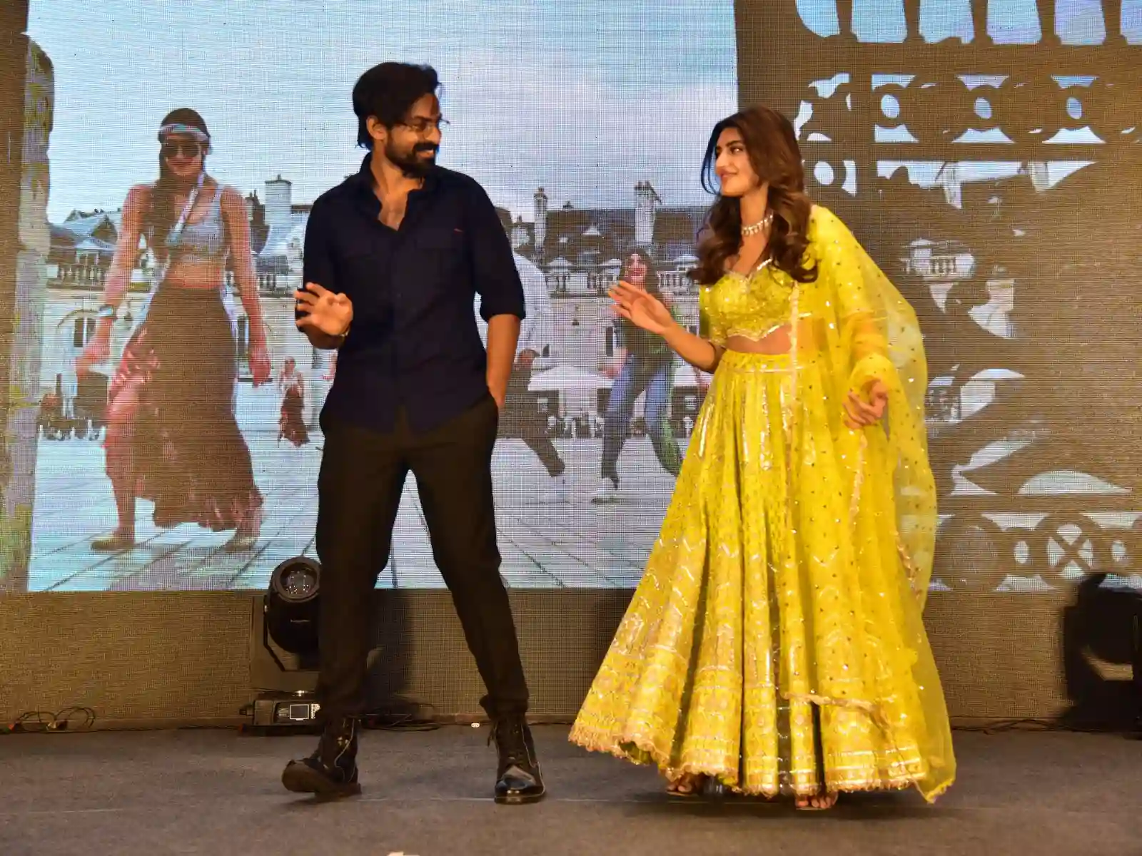 Panja Vaisshnav Tej Sreeleela Photos At Aadi Keshava Song Launch Event