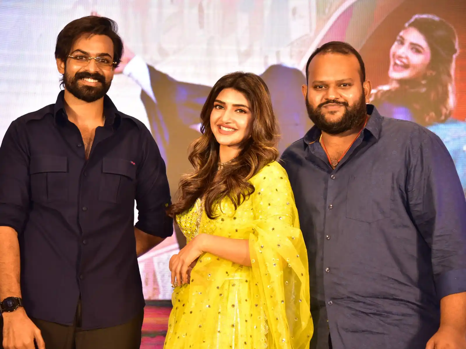 Panja Vaisshnav Tej Sreeleela Photos At Aadi Keshava Song Launch Event