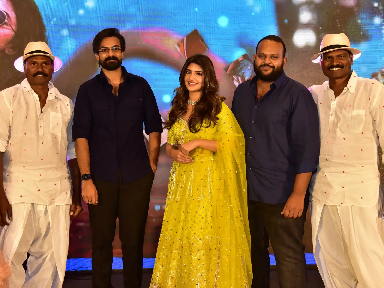 Panja Vaisshnav Tej Sreeleela Photos At Aadi Keshava Song Launch Event