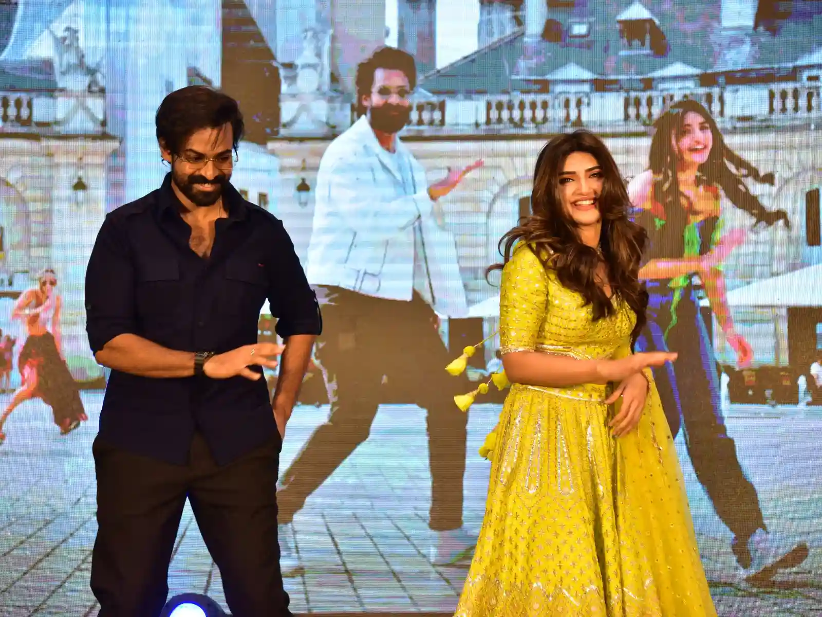 Panja Vaisshnav Tej Sreeleela Photos At Aadi Keshava Song Launch Event