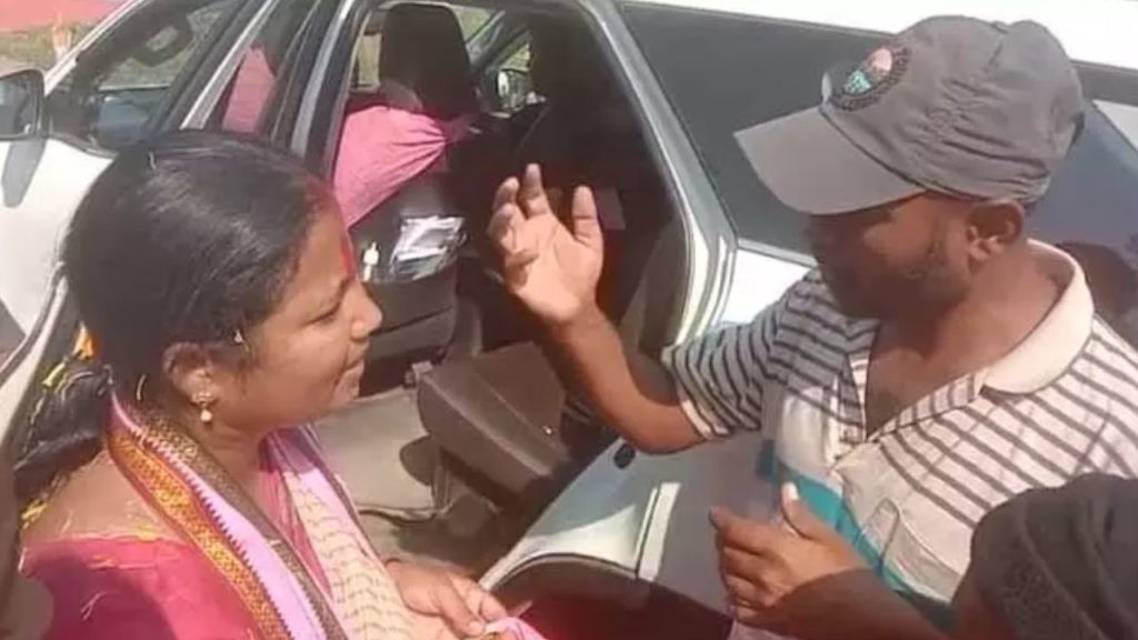 People Protest against MLA Haripriya