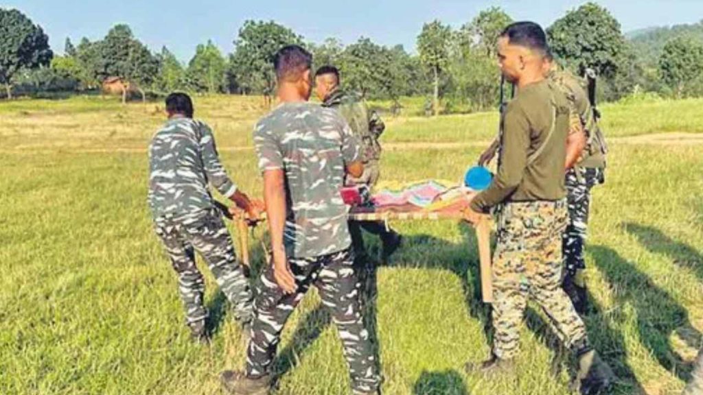 Police Protect Maoist