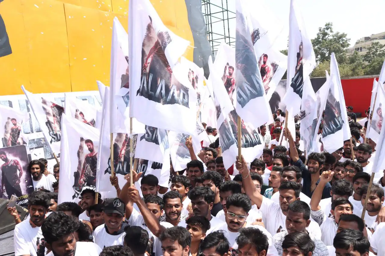 Prabhas Huge Cutout Launching in Hyderabad on his Birthday