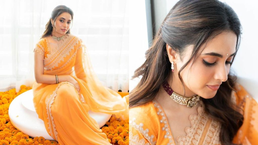 Priyanka Mohan Stunning Looks in Saree