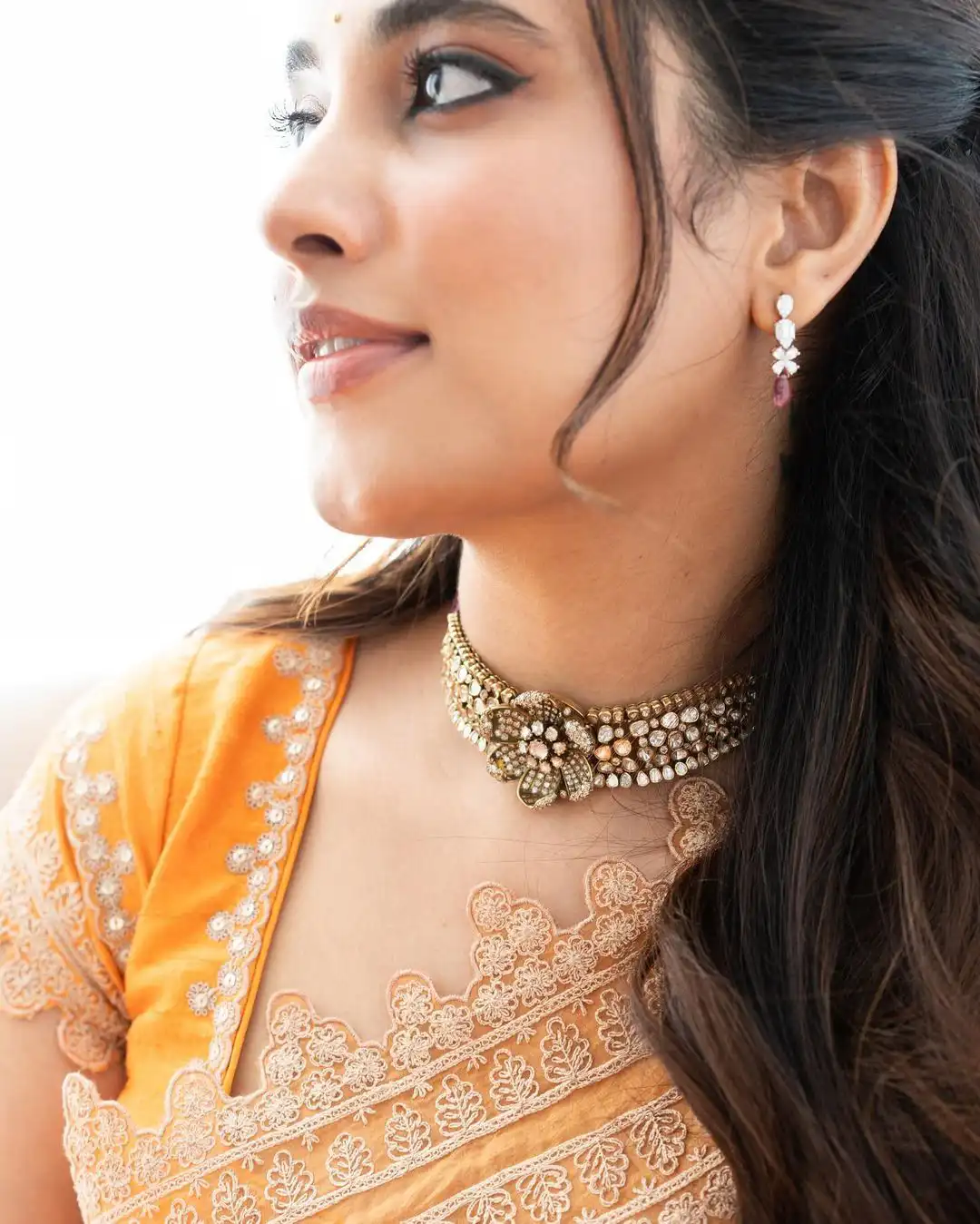 Priyanka Mohan Stunning Looks in Saree