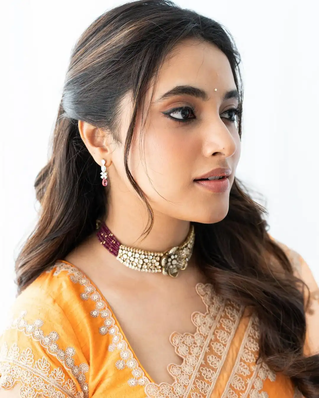 Priyanka Mohan Stunning Looks in Saree