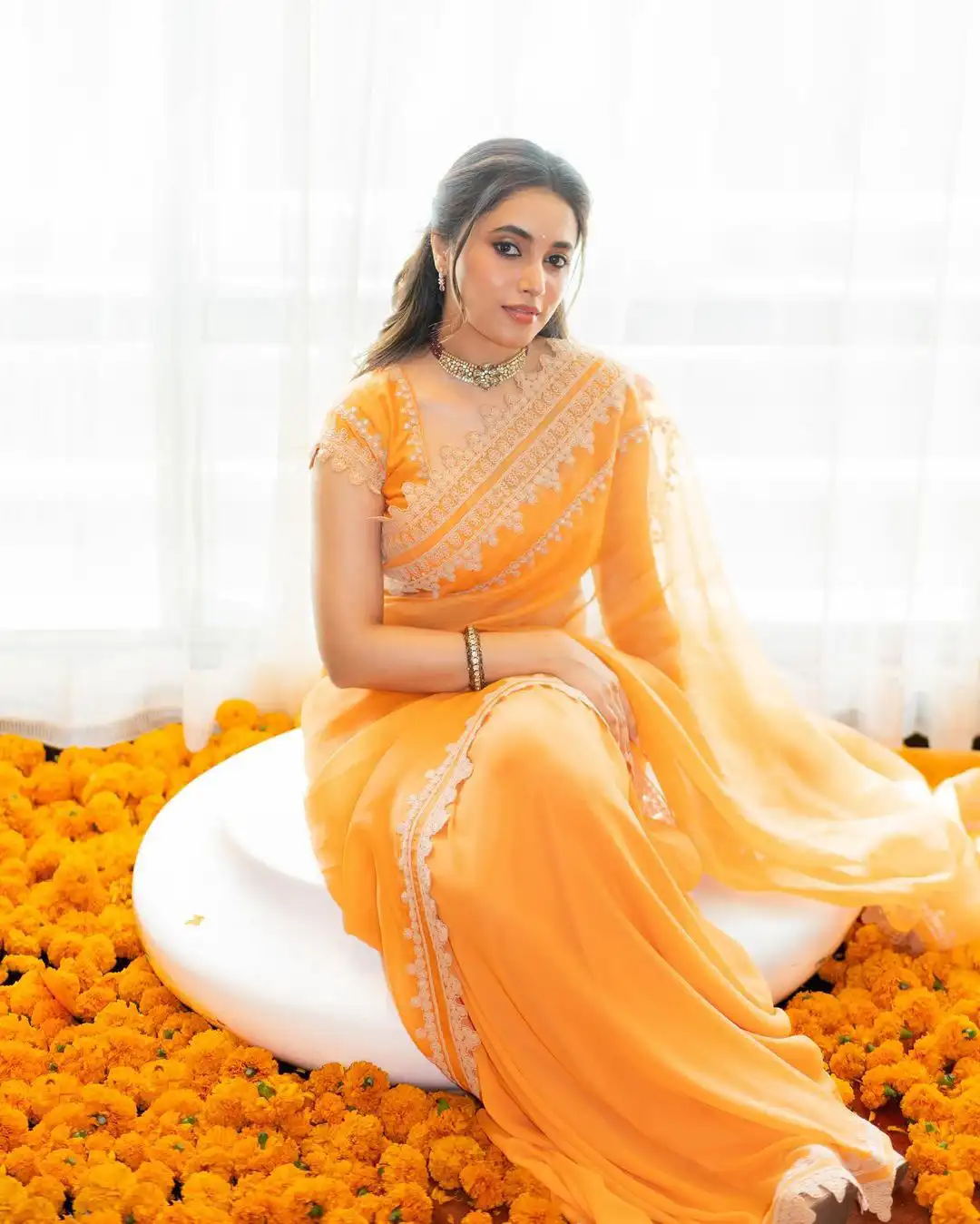 Priyanka Mohan Stunning Looks in Saree