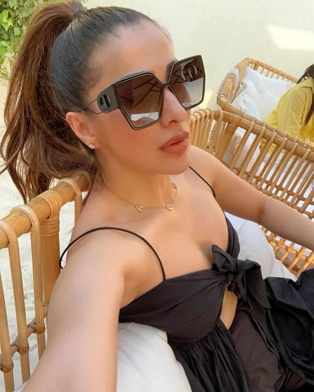 Raai Laxmi enjoying in Dubai Beaches