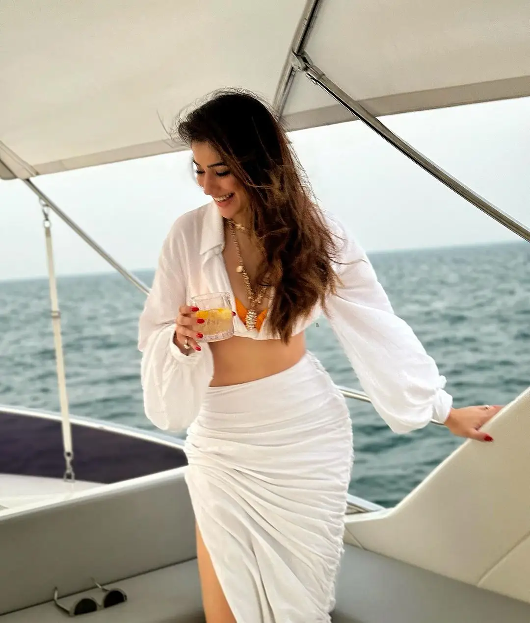 Raai Laxmi enjoying in Dubai Beaches