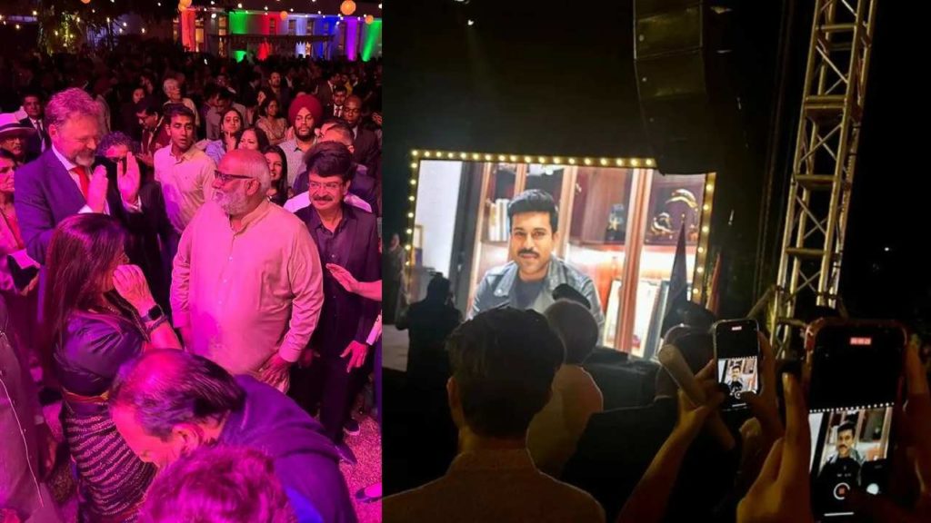 Ram Charan Keeravani at german unity day celebration party