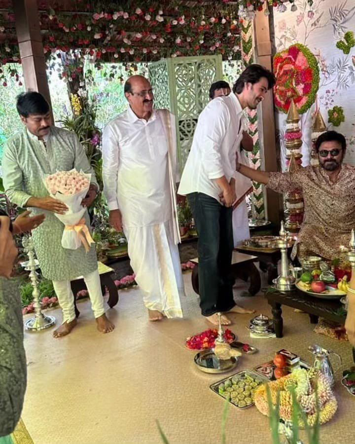 Saindhav star Venkatesh daughter engagement photosSaindhav star Venkatesh daughter engagement photos