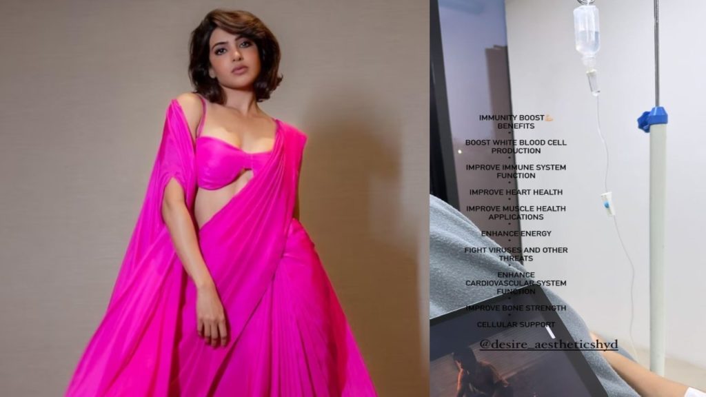 Samantha is seen on the hospital bed photo gone viral