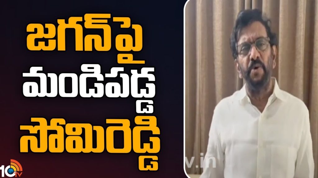 Somireddy Chandra Mohan Reddy Fire on CM Jagan
