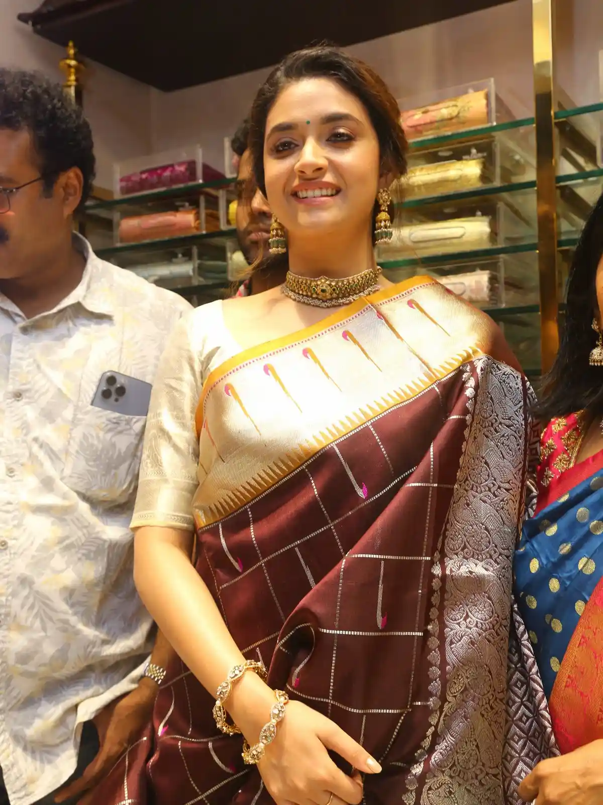 South Actress Keerthy Suresh photos at hyderabad cmr shopping mall launch 