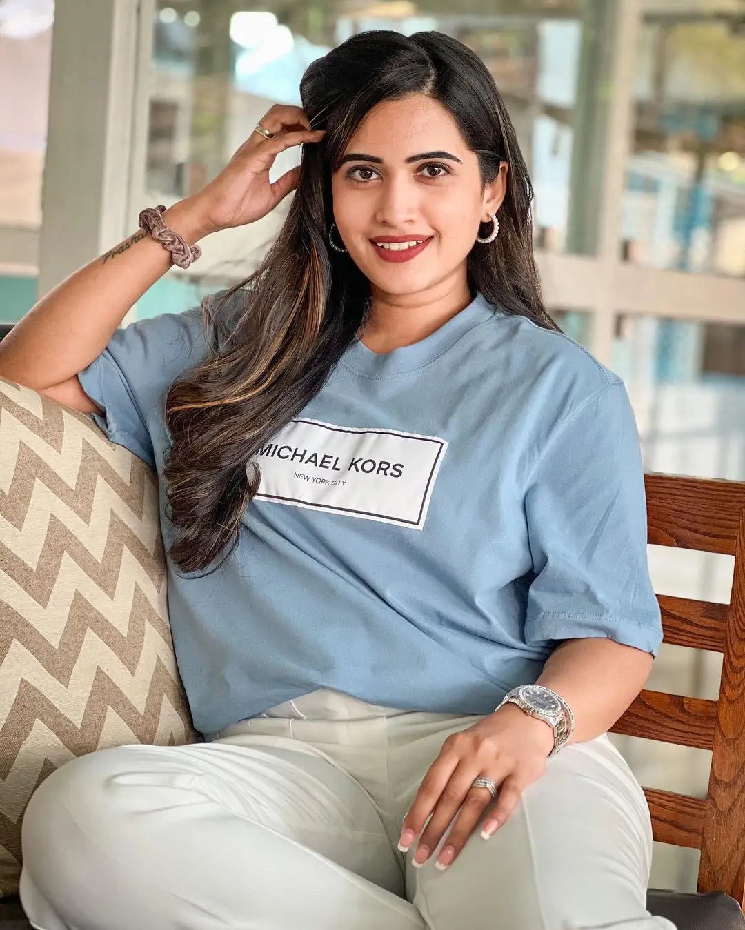 Sravanthi Chokarapu Stylish Cute Photos