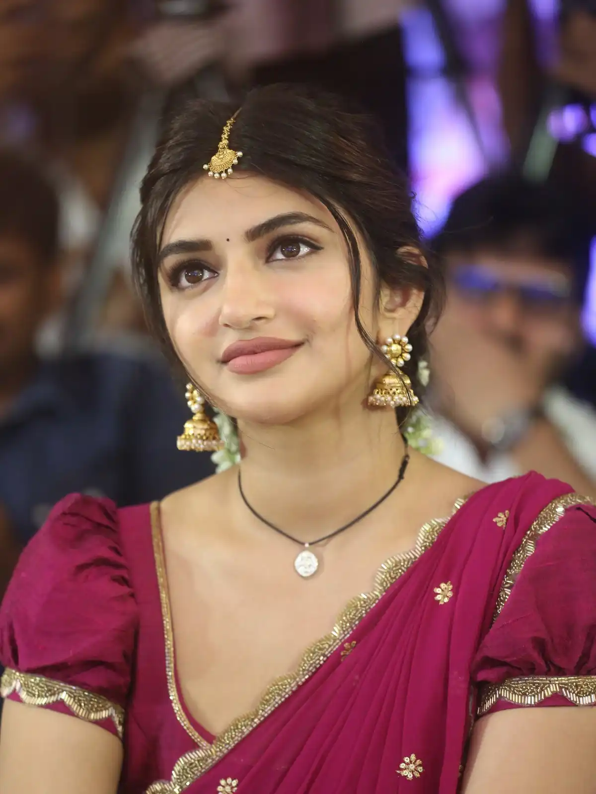 Sreeleela Looks like Vijji Papa Character in Bhagavanth Kesari Movie Press Meet