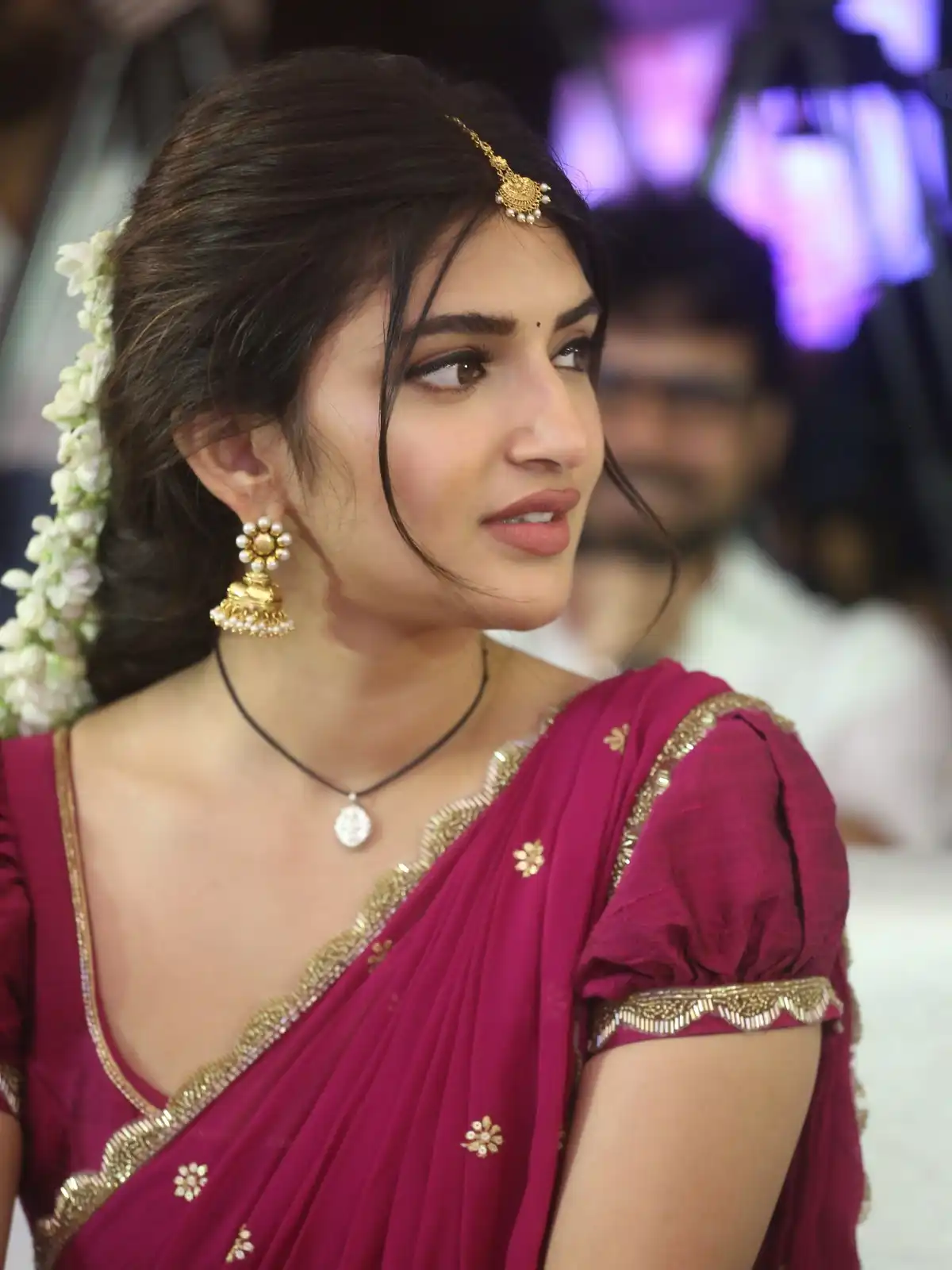 Sreeleela Looks like Vijji Papa Character in Bhagavanth Kesari Movie Press Meet
