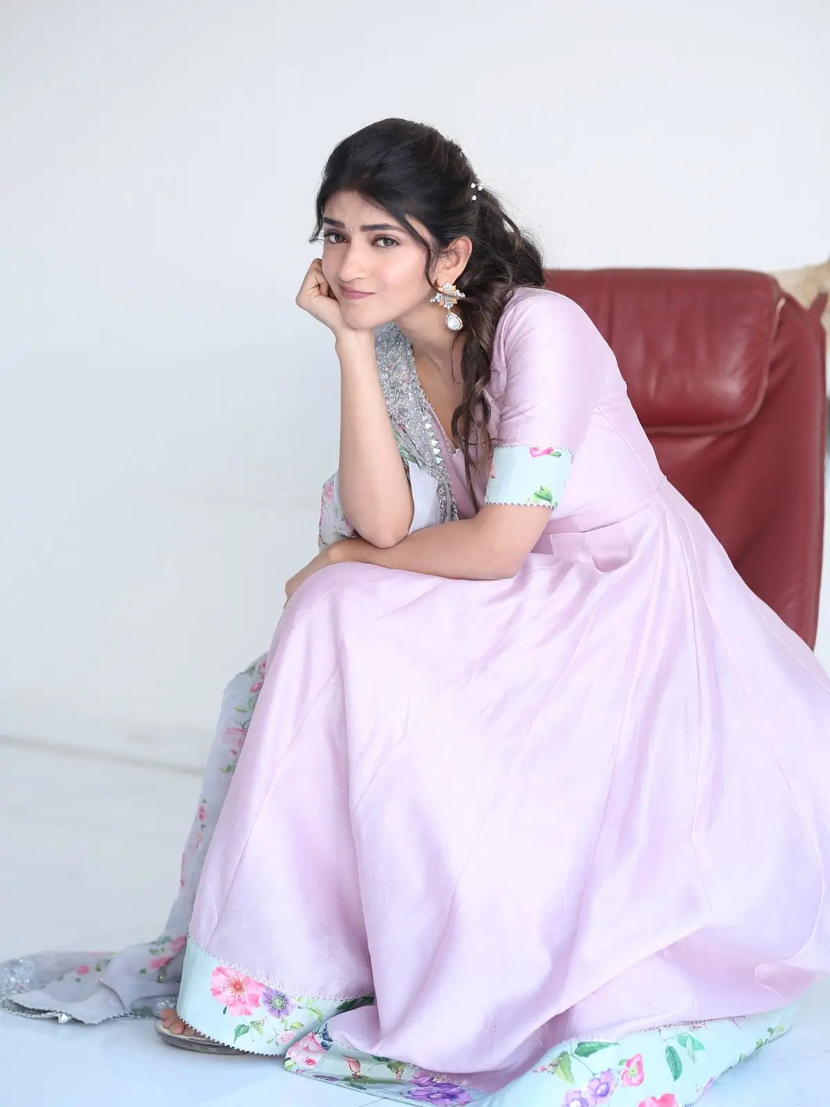 Sreeleela Cute Photos At Bhagavanth Kesari promotions