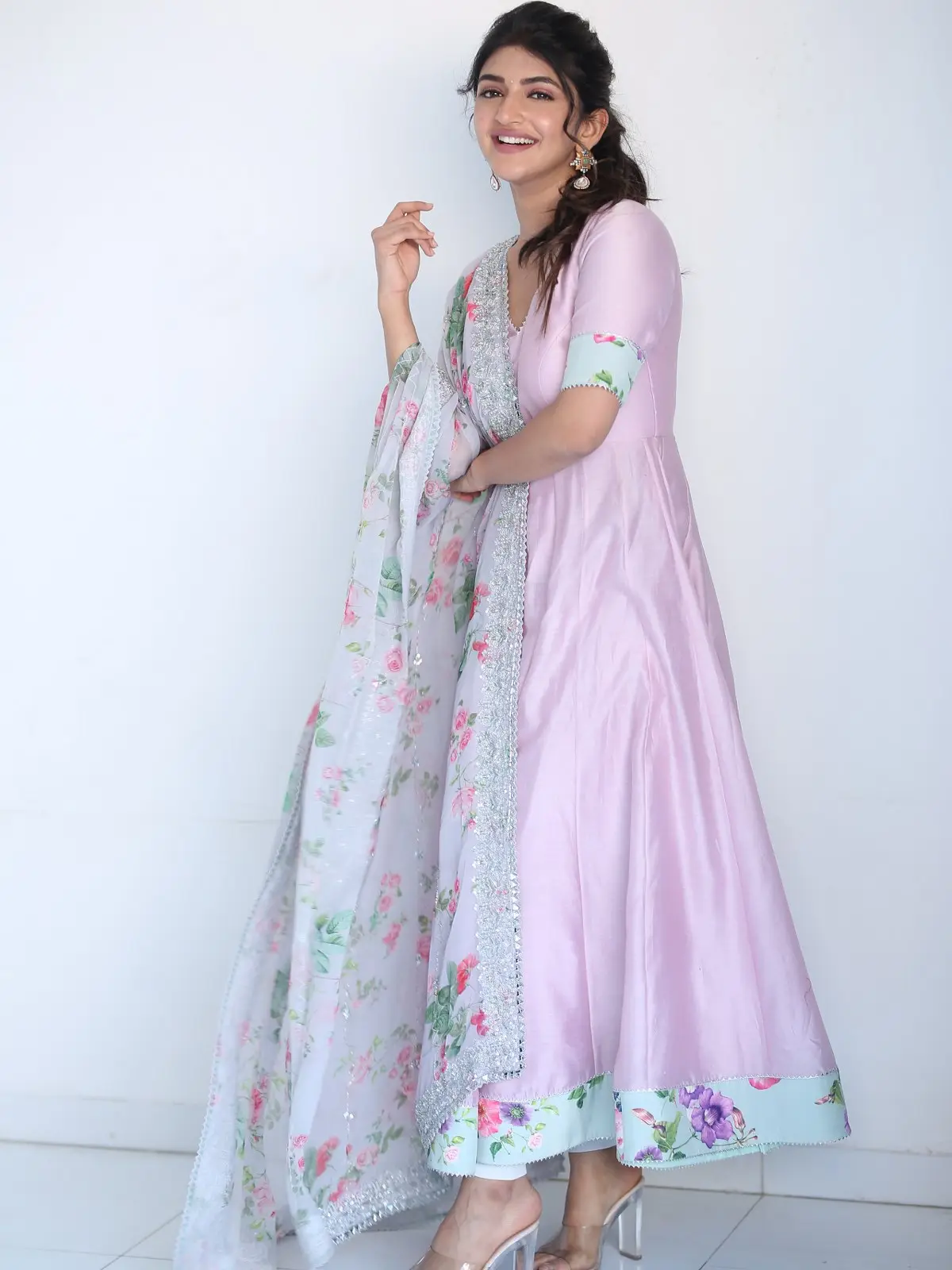 Sreeleela Cute Photos At Bhagavanth Kesari promotions